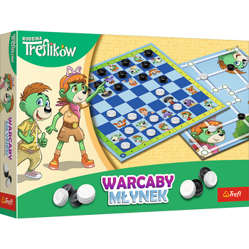 Gra Warcaby i Młynek Rodzina Treflików 02658