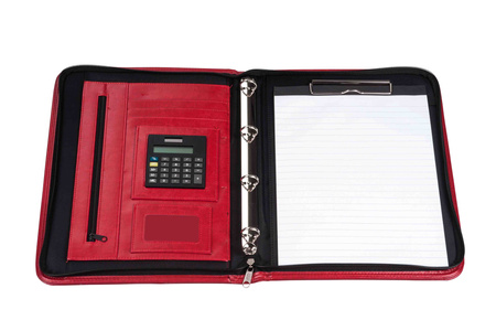 Teczka A4 czerwona na suwak 709