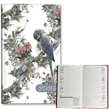 Kalendarz 2026 A6 tygodniowy Papugi Boho