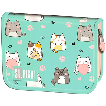 Piórnik 2 komorowy bez wyposażenia Charming Cats