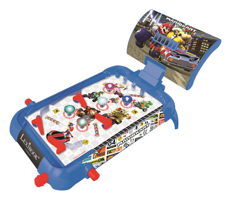 Elektroniczny Pinball z dźwiękiem i światłami Mario Kart JG610NI
