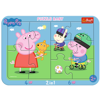 Puzzle ramkowe Baby Wesoła Świnka Peppa 80021