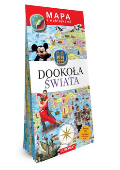 Dookoła świata. Mapy z naklejkami