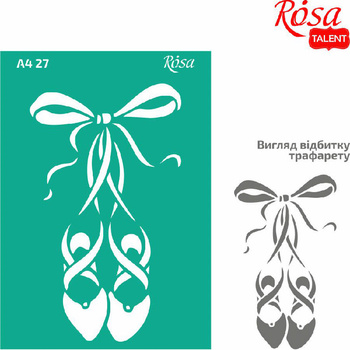 Szablon samoprzylepny wielokrotnego użytku baletki 21x29.7cm