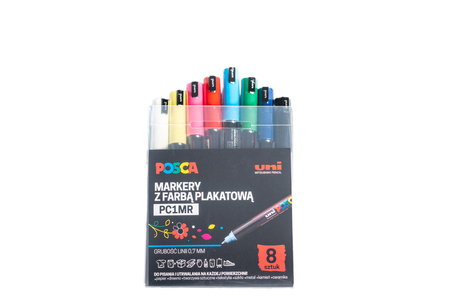 Markery PC-1MR 8 kolorów Posca Uni