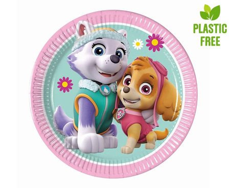 Talerzyki papierowe Paw Patrol Skye&Everest  20cm 8szt.