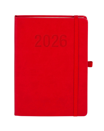 Kalendarz 2026 Memofix A5 TDW czerwony