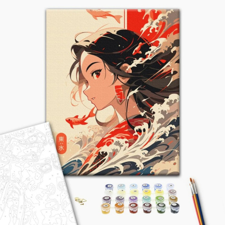 Malowanie po numerach BRUSHME 40x50 cm Żywioł wody