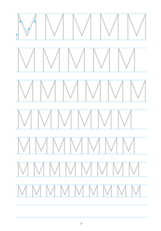 Piszę wielkie litery po śladzie