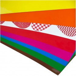 Papier kolorowy A4 samoprzylepny Happy Color pakiet 10sztuk