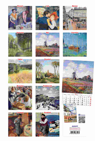 Kalendarz 2026 A3 Impresjoniści A3-10