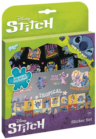Zestaw Naklejek ze Stitchem i przyjaciółmi