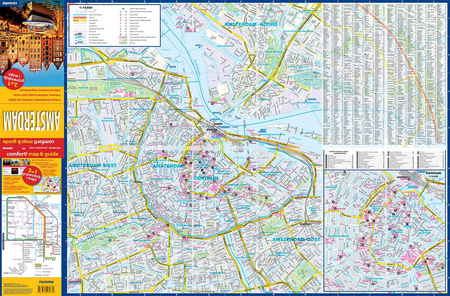 Amsterdam map&guide PL laminat 2024