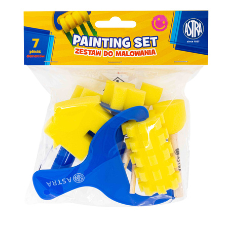 Zestaw gąbek i wałków do malowania Astra 7 elementowy