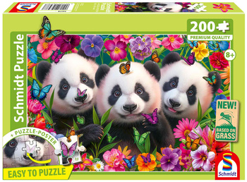 Puzzle 150 PQ Trzy Pandy 113649
