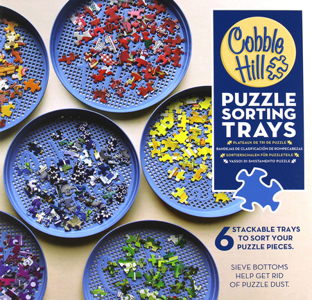 Tacki do sortowania puzzli sorter 205x205mm  6 sztuk