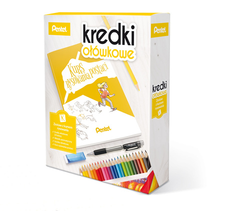 Zestaw kreatywny z kursem rysowania CB8-24+KURS