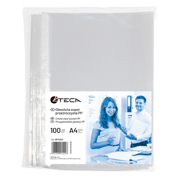 Paczka koszulki krystaliczne A4 Herlitz PP 40 mikr. 100 sztuk
