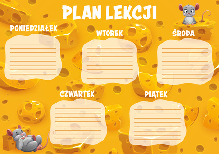 Plan lekcji A5 Ser