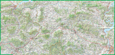 Beskid Wyspowy mapa turystyczna 1:65 000 laminat 2024