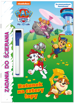 Ratunek na cztery łapy. Psi Patrol. Zadania do ścierania