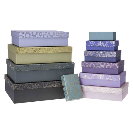 Pudełka ozdobne na prezenty PUG-23206-PR-HS mix kolorów 10 sztuk