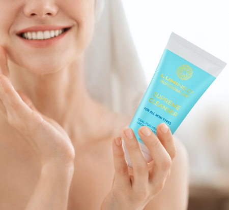 Szczoteczka Brush Pro LUMINEO 4 końcówki + żel do wszystkich rodzajów skóry turkusowa