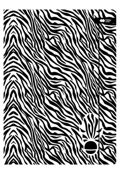 Teczka kartonowa z gumką Black&White Zebra 24x31cm Happy Color