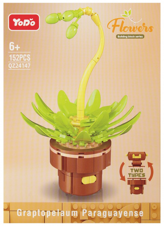 Klocki konstrukcyjne Kwiaty 152 elementy