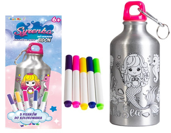 Bidon 500ml z Syrenką do kolorowania