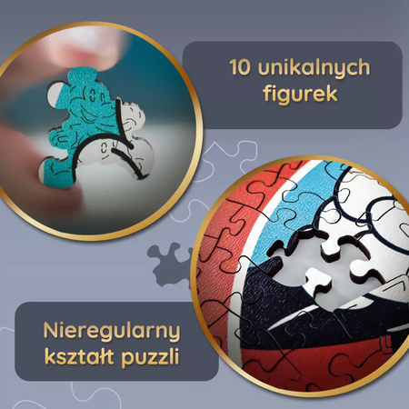 Puzzle 160 drewniane konturowe Stylowa Myszka Minnie 20193