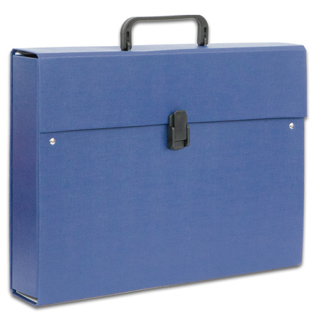 Teczka z rączką A4 6,5 cm maxi plus Lux PCV Penmate granatowa