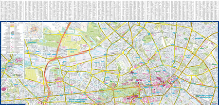 Berlin city street map 1:15 000 laminat 2024