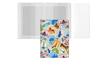 Okładka na dokumenty z dowodem rej. Z nadrukiem travel