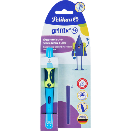 Pióro wieczne Pelikan Griffix Neon Fresh Blue blister