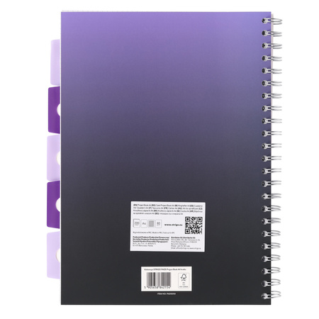 Kołozeszyt Strigo A4 Project Book Smok Wodny fioletowy kratka