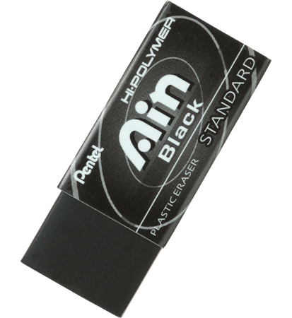 Gumka ołówkowa w czarnym kolorze AIN Black ZEAH06