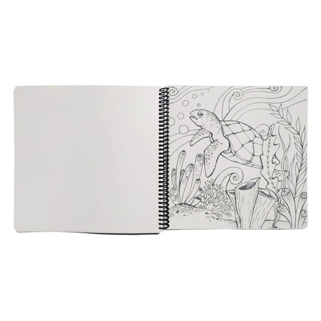 Książeczka do kolorowania Strigo Funny Mat Świat pod wodą 23x23cm