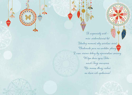 Karnet A5 70 Urodziny