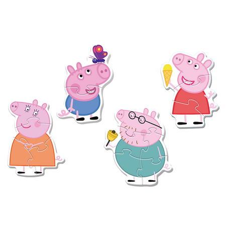 Puzzle Baby Classic Mała Świnka wśród przyjaciół Peppa Pig 36137