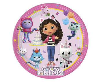 Talerzyki papierowe Gabby's Dollhouse 23cm 8szt.