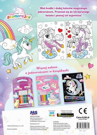 Jednorożce w krainie kolorów. Moje jednorożce. Dodaj kolorów
