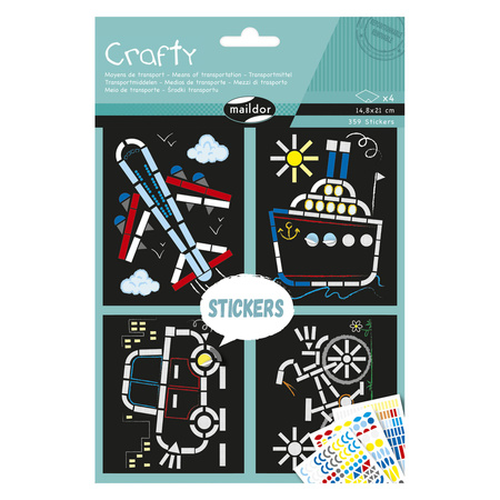 Zestaw kreatywny Crafty Środki transportu