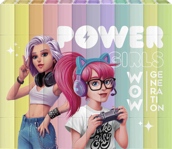 Flamastry dwustronne 12 kolorów WOW00060