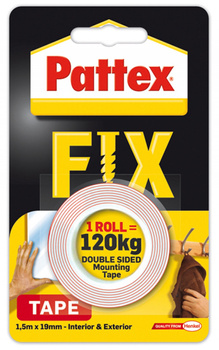 Taśma dwustronna PATTEX FIX 1,5mx19mm