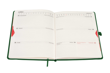 Kalendarz 2026 Memofix A5 TDW zielony