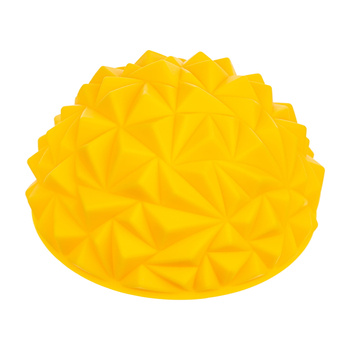Półkula sensoryczna do masażu diament 16 cm żółta