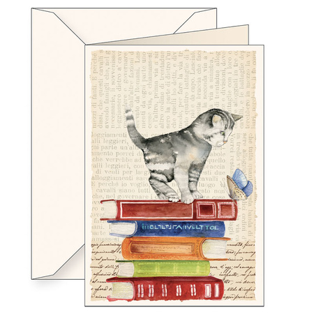 Karnet B6 koperta 6120 Kot i książki