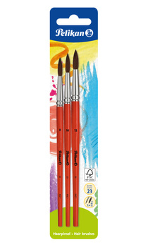 Pędzel okrągły 23S (8,10,12) 3 szt. Pelikan