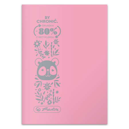 Paczka zeszyt A5 Eco PP Pastel Colors 32k kratka mix kolorów 10 szt.